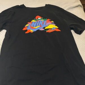 Nike Black Tee with Multicolor Graphic